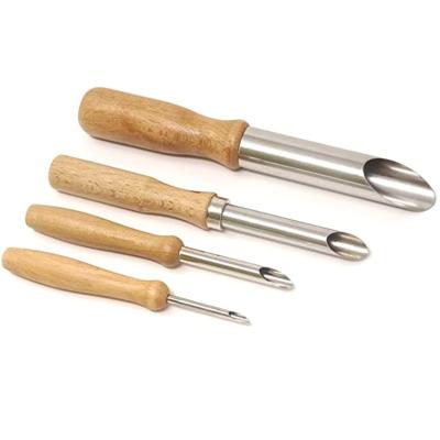 China Modern Package Of Stainless Steel 4 Hole Pottery Wood Circular Sculpture Shape Cutters For Polymer Clay for sale