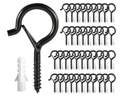 China 20 Pack Q-Hanger Ceiling Mount Screw Security Buckle Design Sustainable Coat Rack For Wall Hanging Wood Hooks for sale