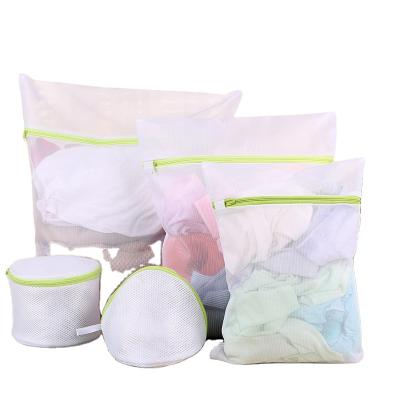 China 6pcs Polyester Washing Blouse Hosiery Stockings Underwear Bra Mesh Clothes Laundry Sorter Bag Eco-friendly Durable Sensitive Zipper for sale