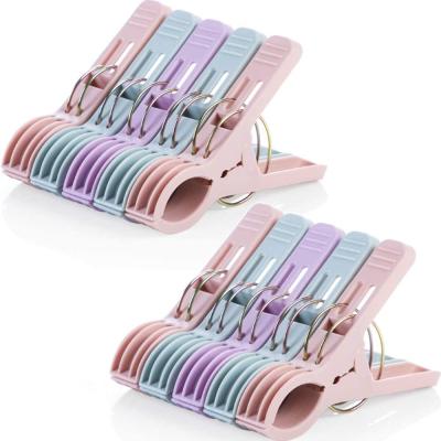 China Durable Beach Towel Clips 5 Pack Cruise Elephant Size Large Plastic Clothespin Clothespins Mini Decorative Bathroom Towel Holder for sale