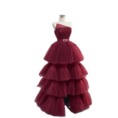 China Breathable Soft Breathable Tulle Ball Gown Bridal Cupcake Evening Dresses A Line Wedding Dress For Women for sale