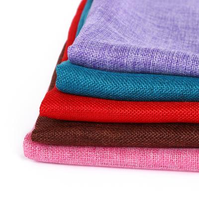 China Cheap Viable Faux Jute Cozy Most Popular Linen Fabric For DIY Sofa Or Gift Bag for sale