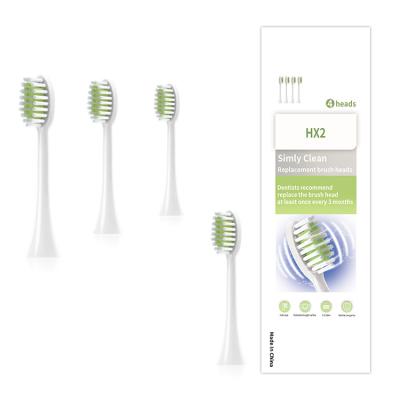 China 4pcs Household Electric Toothbrush Replaceable Head Dental Cleaning Tools Electric Toothbrush Head for sale