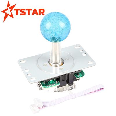 China Zero Light Illuminated Delay LED Arcade Game Crystal Joystick For Game Machine Accessories for sale