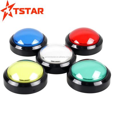 China Machine Circle 100mm Illuminated Plastic Push Button For Momentary Game Accessories for sale