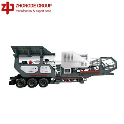 China Building Mini Mobile Stone Crusher Machine, crushing plant with jaw crusher, cone crusher screening plant for sale