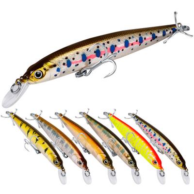 China ABS Plastic Senuelos De Pesca 11cm 10.5g Fishing Lures Wobblers 3D Minnow Eyes Crankbaits Carp Fishing Equipment for sale