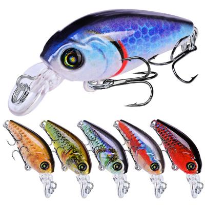 China PESCA Plastic Wobbler 47mm 4g Crankbaits Crankbaits Fishing Lures for Fishing Tackle Hooks 3D Printing Artificial Hard Groundbaits for sale