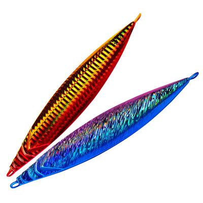 China Isca Alloy Lead Fishing Lure Tackle175g 15cm Metal Artificial Bait Hard Bait Swimbait Saltwater Fast Sinking Vertical Bait Lure for sale