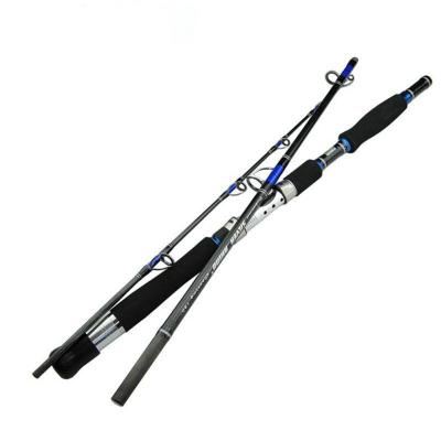 China Spinning Lure Rod 3 Section Aluminum Alloy Wheel Seat De Pesca Saltwater Carbon Sea Fishing 1.8m/2.1m Rods for sale