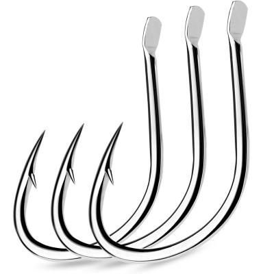 China 10pcs/bag Auxiliary Jig Hook 10pcs/bag Barbed High Carbon Steel Jig Single Fishhook High Carbon Steel Fishing Tackle Accessories for sale