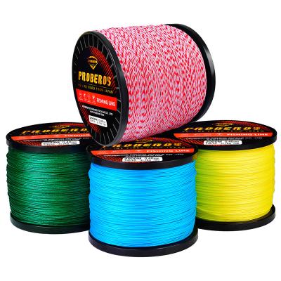 China High Quality PE Braided Fishing Line 9 Strands 2000m PE Colorful Float Marker Smoother Fishing Tackle Carp Fishing Line for sale