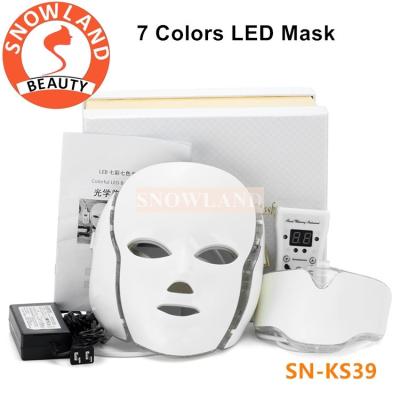 China 7 colour photon led skin rejuvenation led face mask Face Beauty Mask for sale