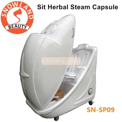 China Sitting type steaming spa capsule/ozone steam spa capsule for sale