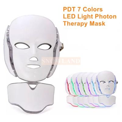 China Face beauty machine face mask 7 colors skin rejuvenation led beauty light mask for sale