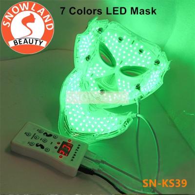 China LED Light Therapy Mask Skin rejuvenation LED Beauty Face Mask 7 Colors Led Facial Mask for sale