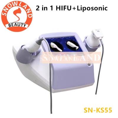 China 2018 NEW Arrival hifu high intensity focused ultrasound 2 in 1 hifu face lifting hifu facial body sllimming liposonic for sale