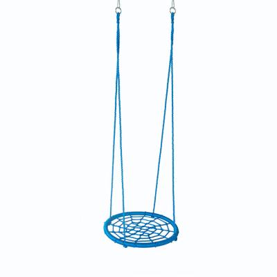 China Modern Outdoor Adjustable Nest Swing Seat Spider Web Fully Assembled Rope Kids Round Swing Set for sale