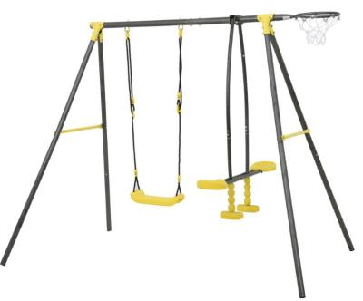 China Patio\Garden\Cottage\Yard\Garden Metal Beach Seat Kids 3 Swing Set Function 3 Outdoor Kids Swing Seat for sale