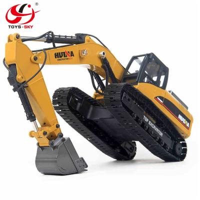 China RC Kids Car Toys Hobby HUINA Hydraulic Alloy RC Excavator 1580 for sale