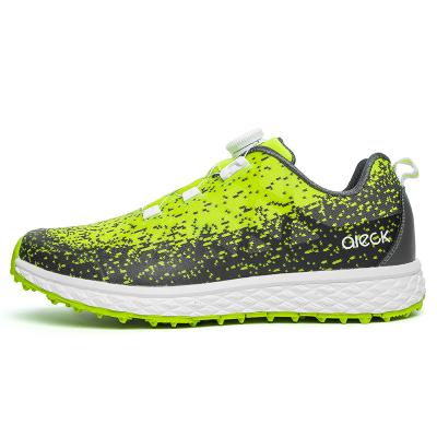 China EVA Custom LOGO Breathable Water Resistance Fly Knit Top Trainer Golf Shoes for sale