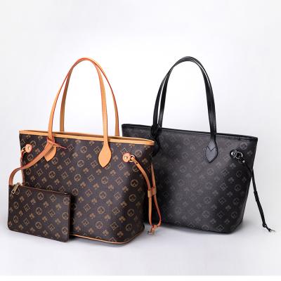 China Yiwo factory direct wholesale fashion tote bag large capacity handbags high quality for women sets for sale