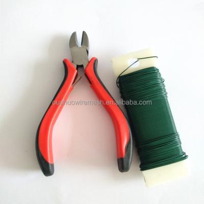 China Jewelry Making 22 Gauge Pallet Florist Garden Wire and Handcraft Wire Cutting Pliers High Carbon Steel Wire Cutter Pliers for sale