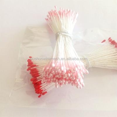 China Decorative Pearl Flowers Stamen 1mm Pearl Craft Stamen For Florist Supplies for sale