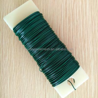 China Malleable Green 26Gauge Metal Florist Wire For Garden Use for sale