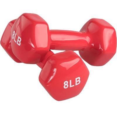 China Neoprene Coating Hand Weights Cast Dumbells Weights With Vinyl Coating Hex Strength Lifting Training Equipment For Women Home Use for sale