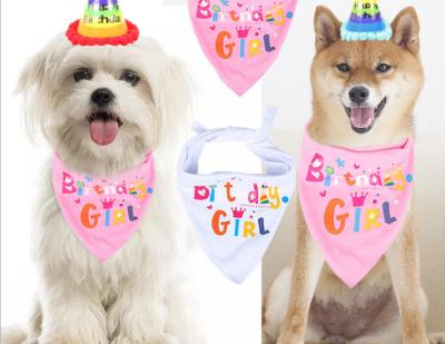 China CLASSICS Dog Birthday Scarf Triangle Bib Party Decoration For Pet Puppy for sale