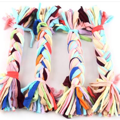 China Viable Wholesale Knot Resistant Double Molar Bite CottonTug Chew Clean Dog Toys for sale