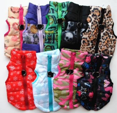 China Amazon Stocked Fashion Designed Warm Pet Coat Clothes Dog Vest for sale