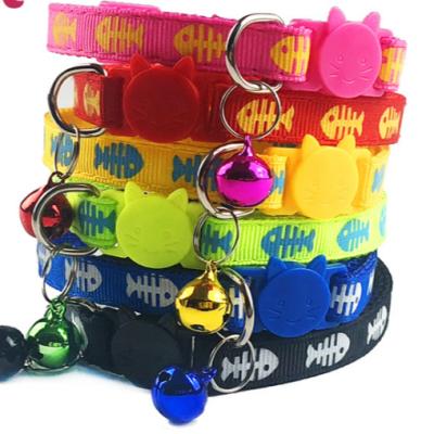 China Cats Loose Buckle Pet Collar Nylon Cat Collar for sale