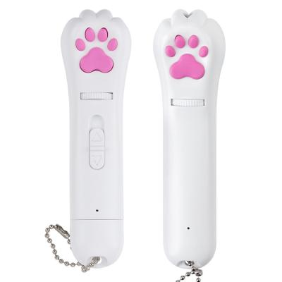 China New 3 Models Sustainable USB Rechargeable LED UV Light Interactive Pet Cat Laser Pointer Toys for sale