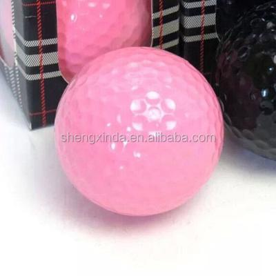 China Customized Pink Driving Range Balls Europe Golf Biodegradable Golf Balls For Wholesale for sale