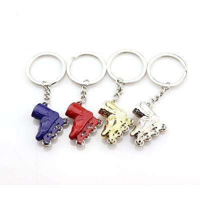 China Souvenir and Gift Metal Ice Skate Key Chain Special Personal Key Chain for Craft Key Ring as a Gift for sale