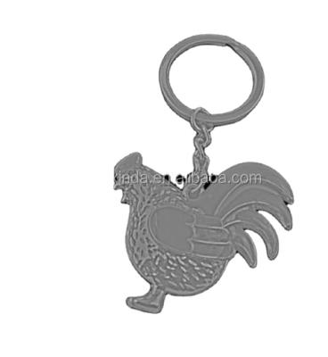 China High Quality Custom Chinese Chicken Keychains Logo Souvenir Key Chain Custom Europe 3D Metal Key Chain for sale