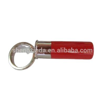 China Logo Metal Bullet Keychains Custom Key Ring Glass Bullet Shape Keychain for sale