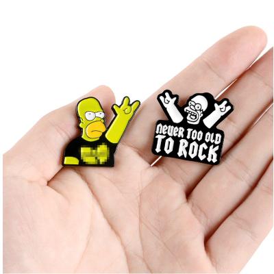 China Custom High Quality China Low Price Cartoon Magnetic Metal Lapel Decoration for sale