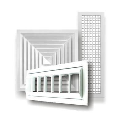 China Easy Installtion HVAC Air Grilles Diffusers Double Deflection Supply Air Grille for sale