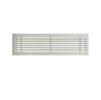 China Linear Supply or Return Air Ventilation Grilles Vent Aluminum Supply Flat Bar Air Conditioning Grill for sale