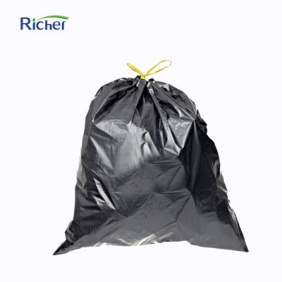 China Hot Sale Black Roll Plastic Flat Garbage Garbage Bag Factory Sale for sale