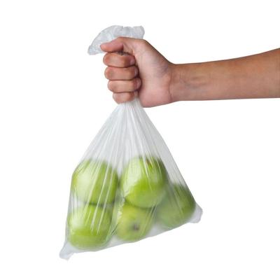 China Disposable Plastic Supermarket Shopping Sachet Grocery Transparent Bag On Roll for sale