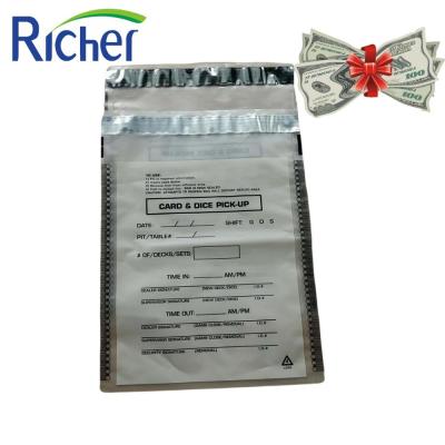 China BIODEGRADABLE cash deposit bags tamper evident lockable money envelopes bag for sale