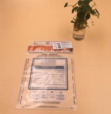 China BIODEGRADABLE Plastic Poly Envelopes Document Tamper Proof Security Bag for sale