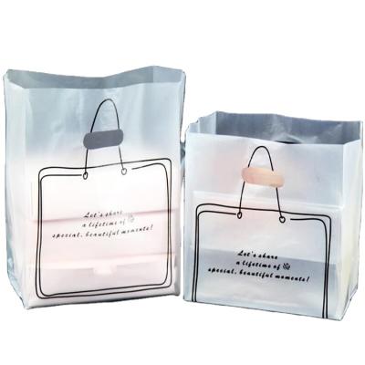 China Recycled china products manufacturers custom die cut poly bag with logo plastic gift packaging bag for sale