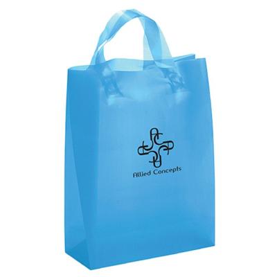 China Recyclable Soft LDPE Loop Handle Bag / Plastic Bag /clothing Shoes Packaging Bags for sale