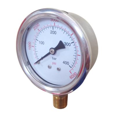 China SS304 Various Type Factory 2.5 Bar Gauge Pressure Gauges for sale