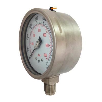 China SS304 China Supplier Stainless Steel 3 PSI Pressure Gauge for sale